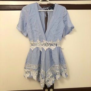 LF Stores Blue Romper - NWOT